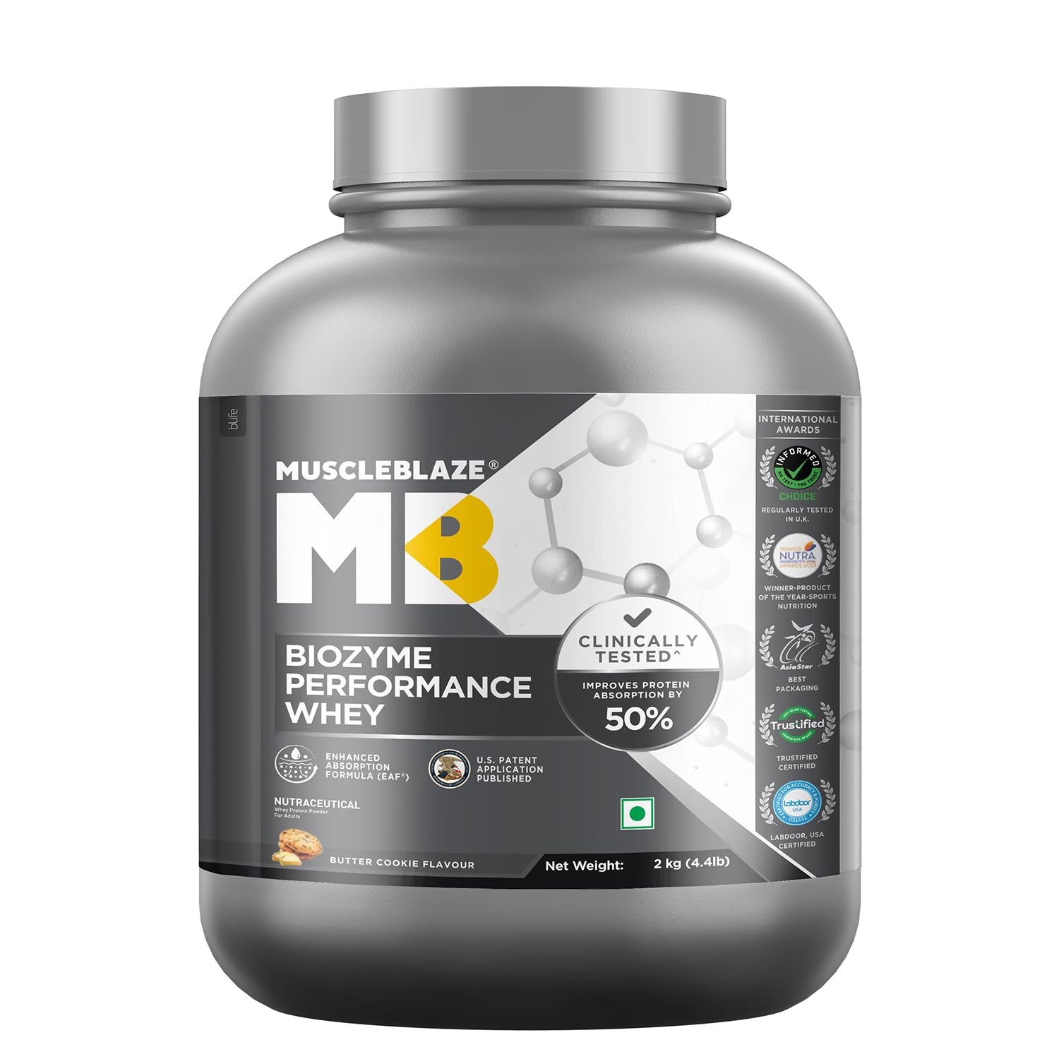 MUSCLE BLAZE PERFORMANCE WHEY - 2000 Gram/BUTTER COOKIES