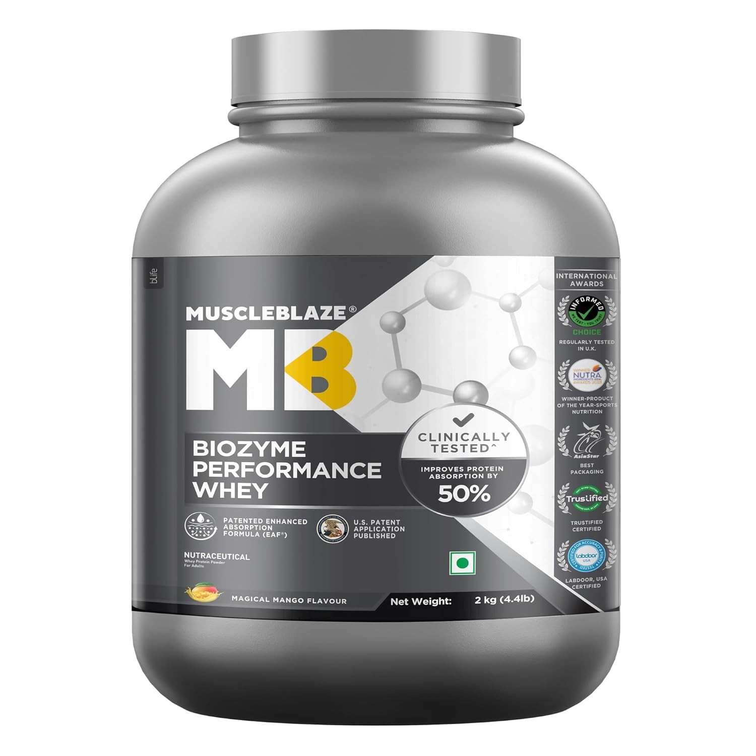 MUSCLE BLAZE PERFORMANCE WHEY - 1750 Gram/MAGICAL MANGO