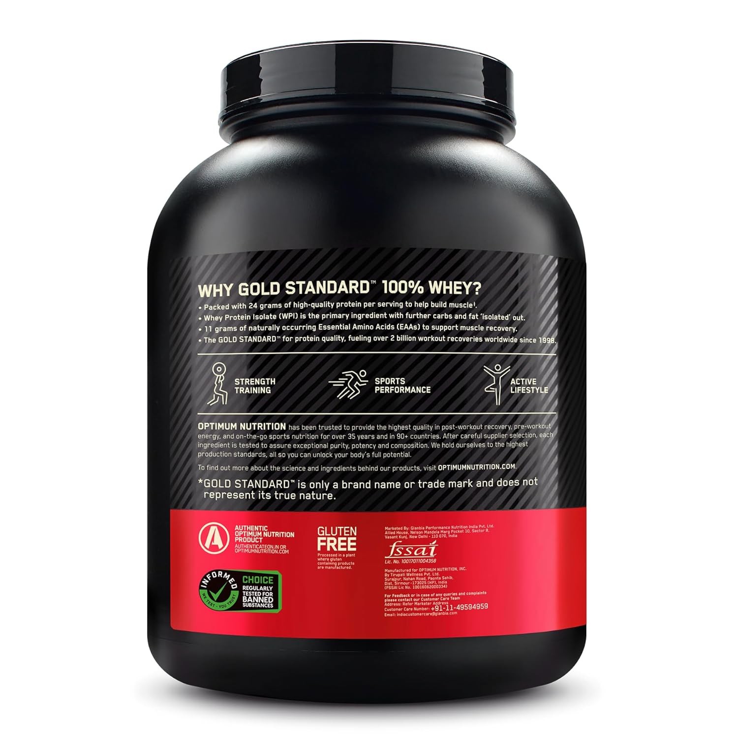 OPTIMUM NUTRITION GOLD STANDARD 100% WHEY  - 4000 Gram/DOUBLE RICH CHOCOLATE
