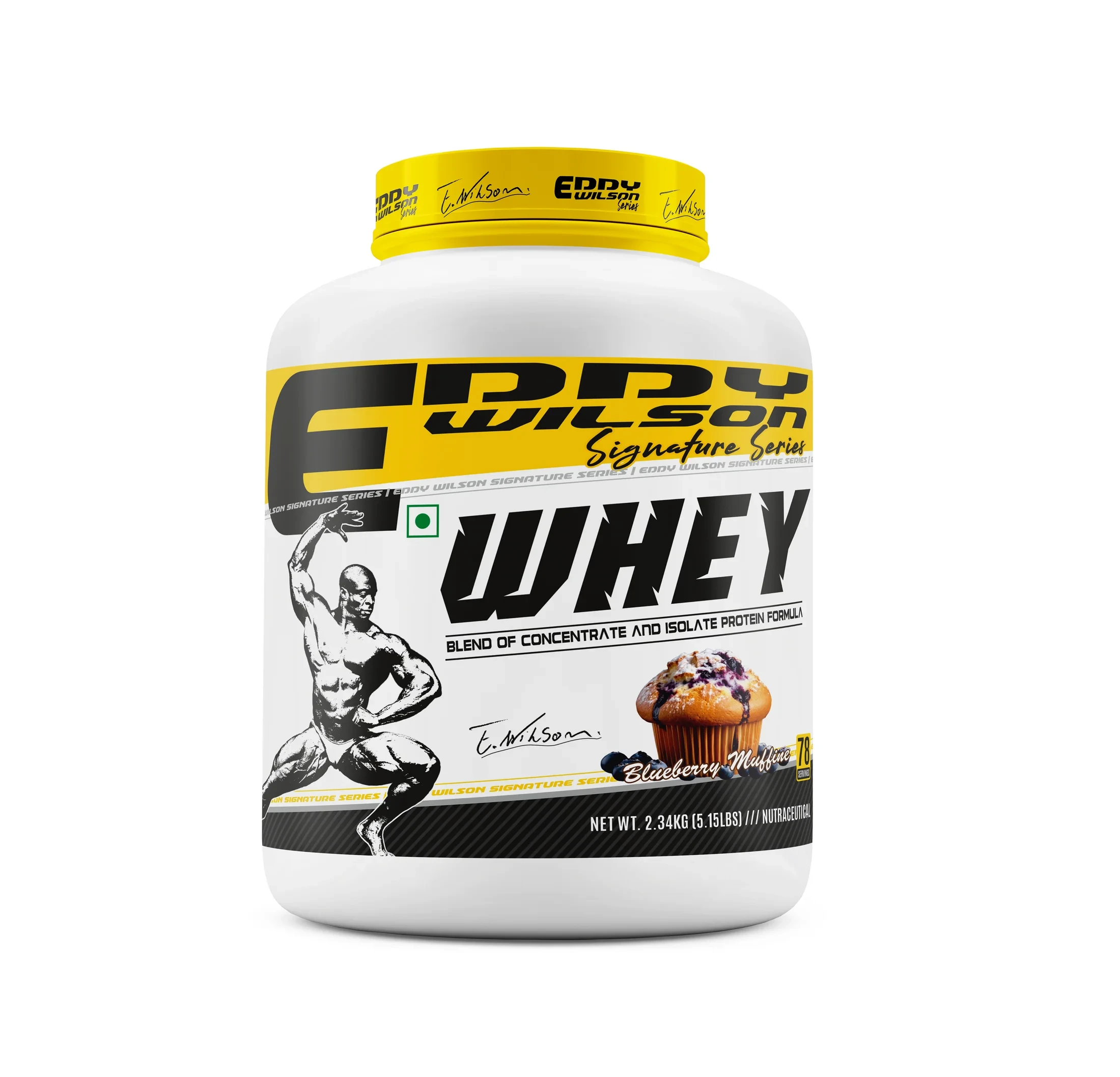EDDY WILSON WHEY PROTEIN - 5 LBS/BLUEBERRY MUFFIN