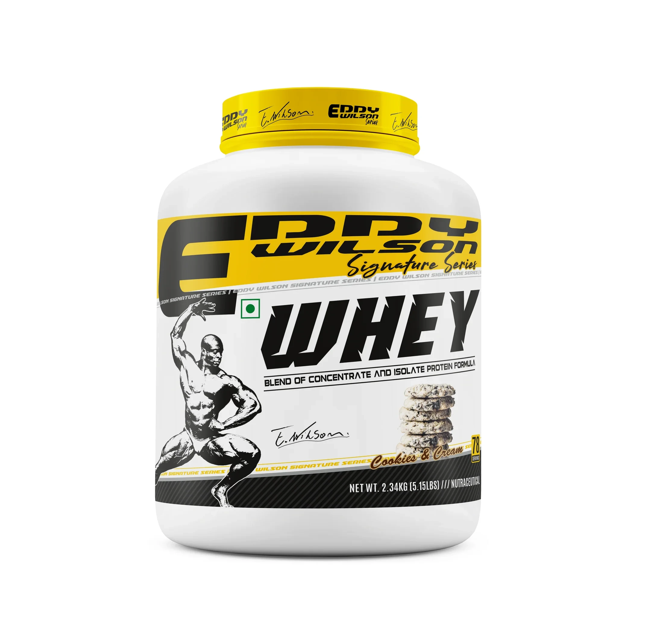 EDDY WILSON WHEY PROTEIN - 5 LBS/COOKIES & CREAM
