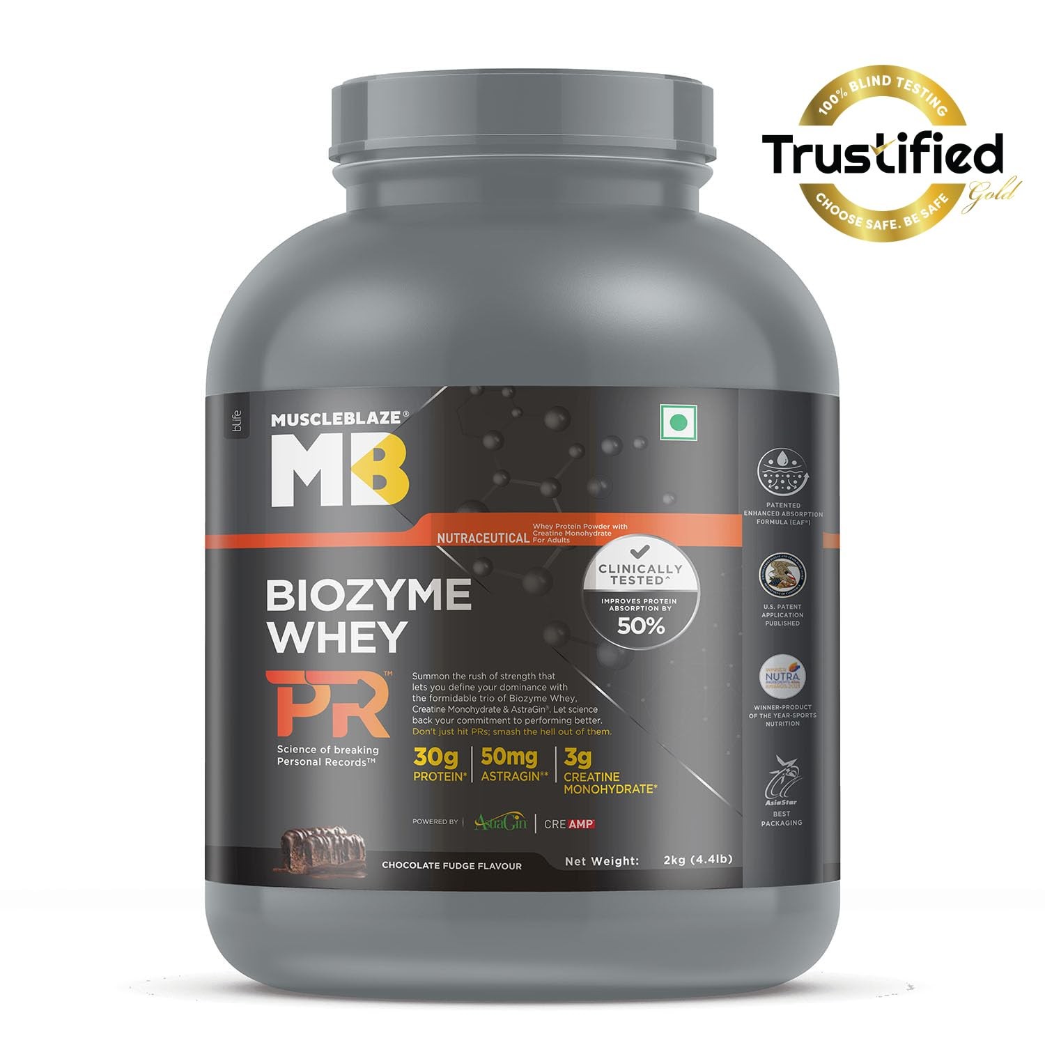 MUSCLE BLAZE WHEY PR - 1000 Gram/COOKIES & CREAM