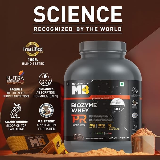 MUSCLE BLAZE WHEY PR - 1000 Gram/MOLTEN CHOCOLATE CAKE