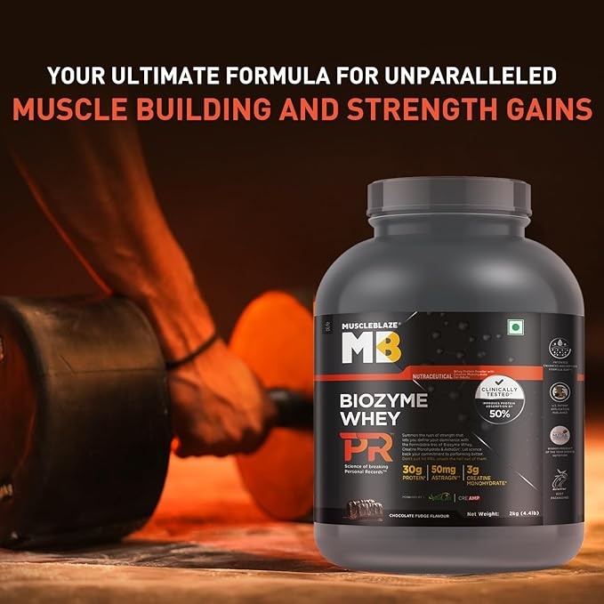 MUSCLE BLAZE WHEY PR - 2000 Gram/MOLTEN CHOCOLATE CAKE