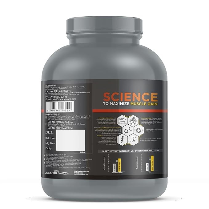 MUSCLE BLAZE WHEY PR - 2000 Gram/MOLTEN CHOCOLATE CAKE