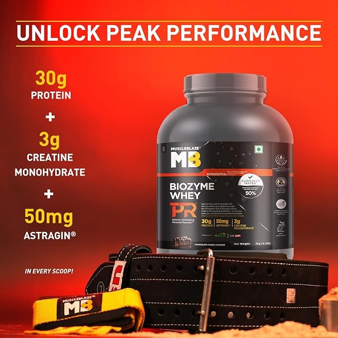 MUSCLE BLAZE WHEY PR - 4000 Gram/MOLTEN CHOCOLATE CAKE