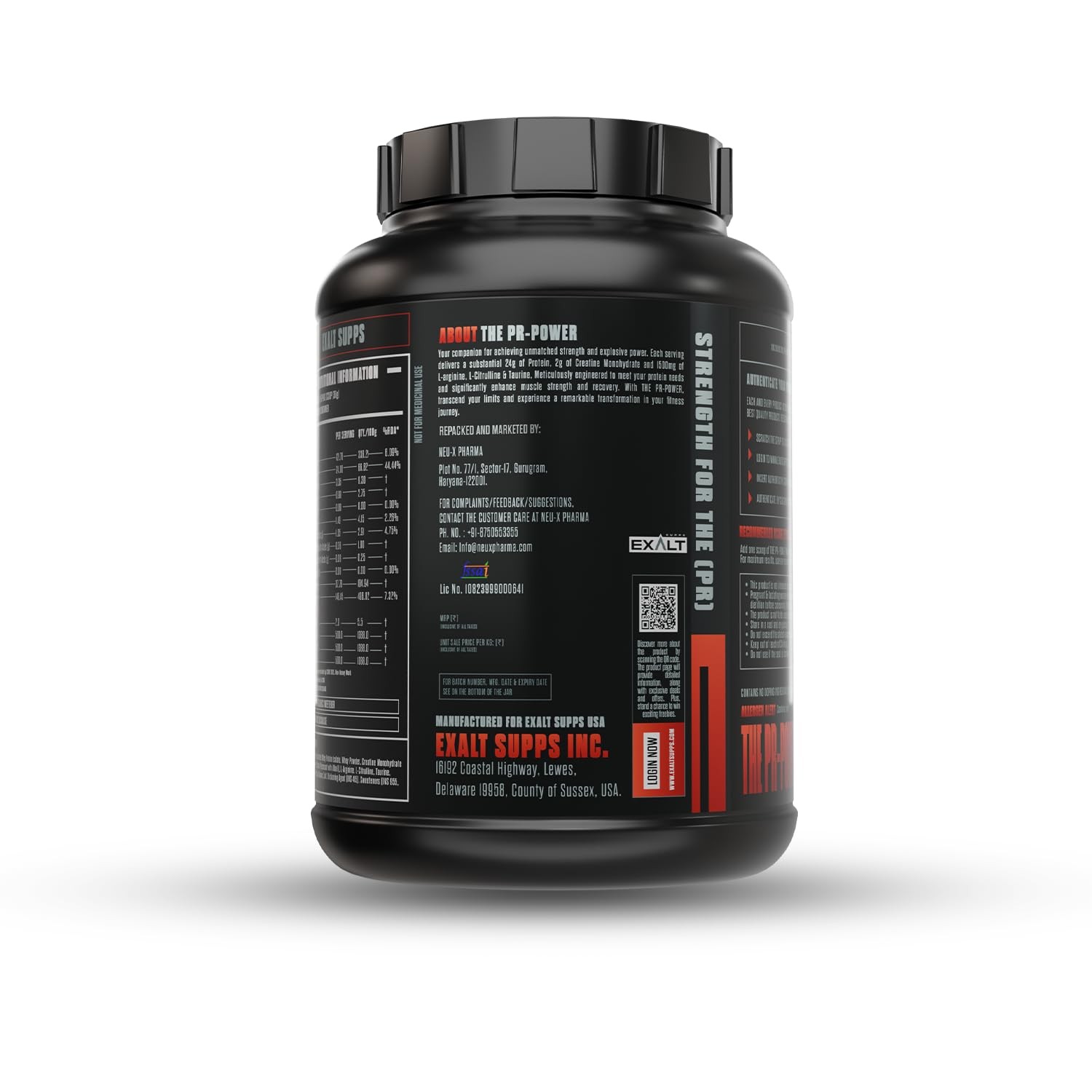 EXALT PR POWER WHEY PROTEIN - 5 LBS/CHOCOLATE