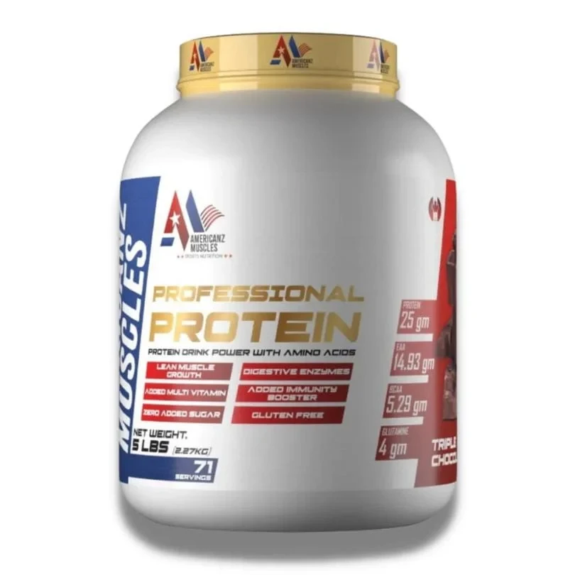 AMERICANZ MUSCLE PROFFESSSIONAL PROTEIN - 5 LBS/SAFFRON PISTACHIO