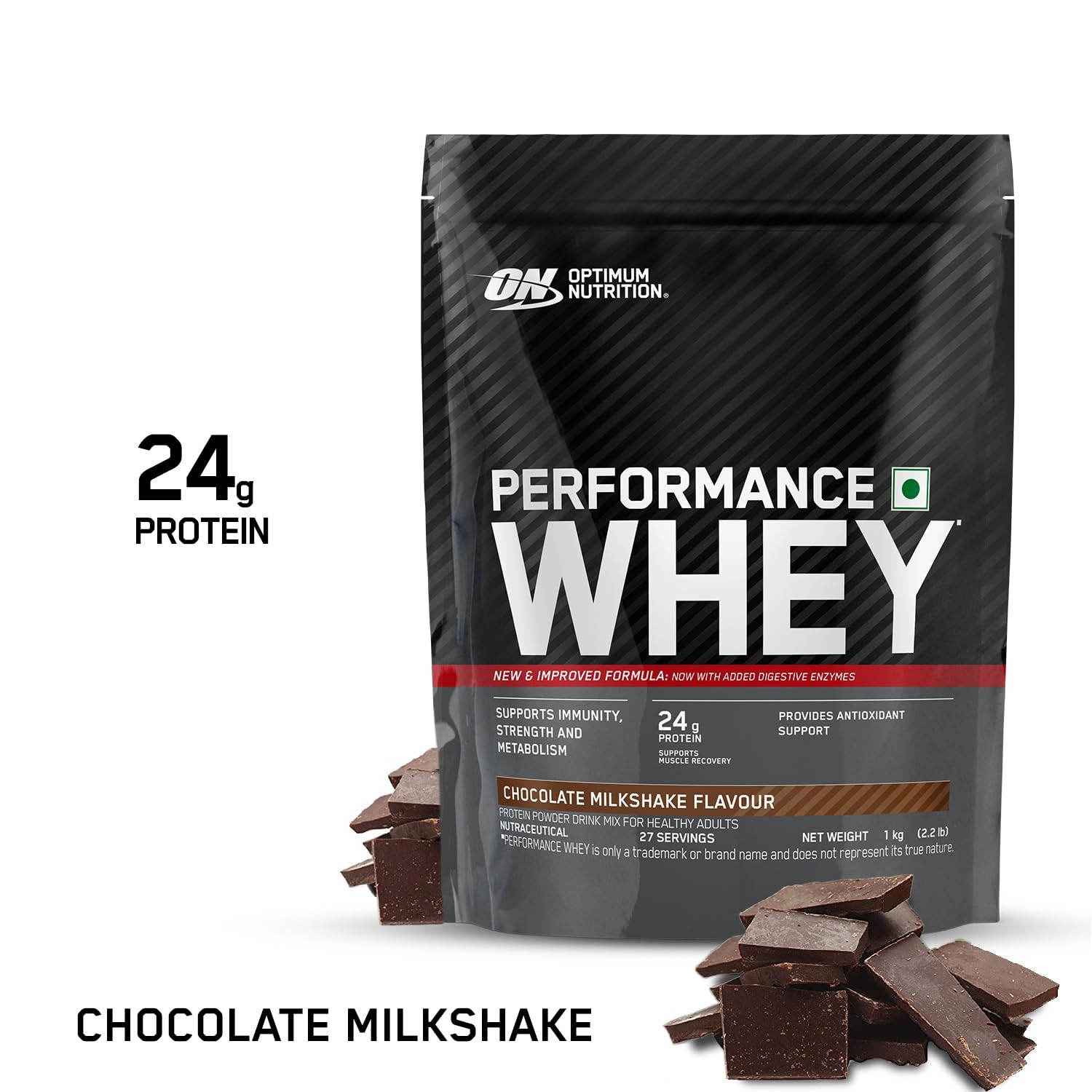 OPTIMUM NUTRITION PERFORMANCE WHEY  - 500 Gram/CHOCOLATE MILKSHAKE